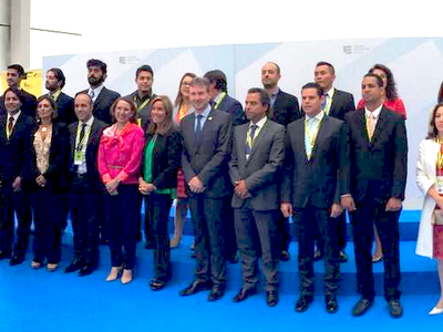 Foto de grupo en la XVII Conferencia Iberoamericana de Ministros de Juventud