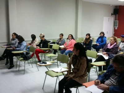 Técnicos de juventud de Canarias en la sesión formativa en el Centro Atlantico de Juventud, San Cristobal de La Laguna (Tenerife)