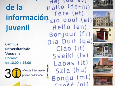 Cartel Día europeo de la información juvenil Ayuntamiento de León 