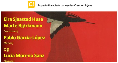 Detalle del cartel del concierto de Lucía Moreno Sanz en Oslo (Noruega)