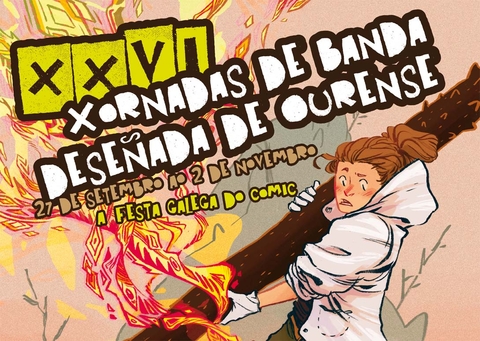 Detalle del cartel de XXXVI Xornadas de Banda Deseñada