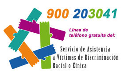 Cartel del Servicio de Asistencia a Víctimas de Discriminación Racial o Étnica
