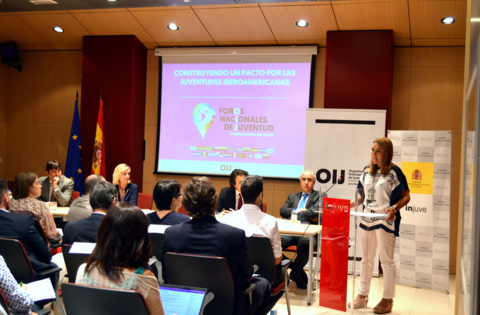 La secretaria de Estado de Igualdad y Servicios Sociales, Susana Camarero, en la inauguración del Foro Nacional de Juventud en España
