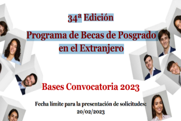 Imagen Programa de Becas de Posgrado en el Extranjero 2023.Fundación Barrié