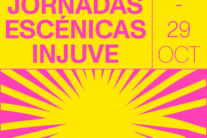 Logo de las VII Jornadas Escénicas Injuve. Del 1 al 29 de octubre