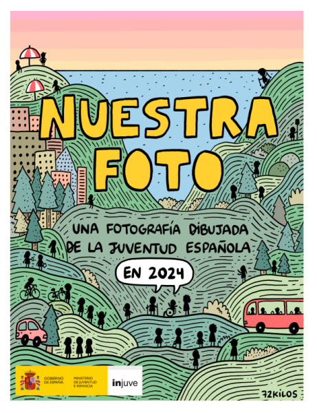 Una fotografía dibujada de la juventud española