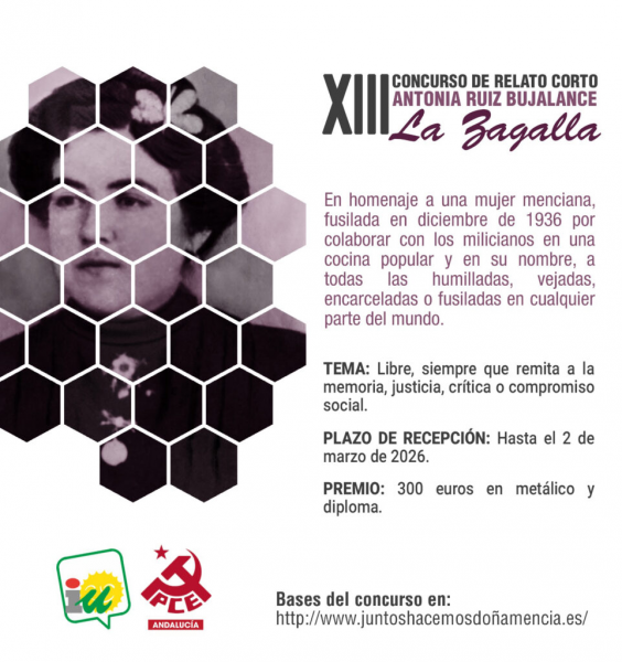 XIII Concurso de Relato Corto Antonia Ruiz Bujalance “La Zagalla”
