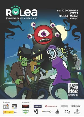 Rolea Jornadas de rol y rol en vivo del 6 al 10 de Diciembre 2023 en CEULAJ - Mollina (Málaga)