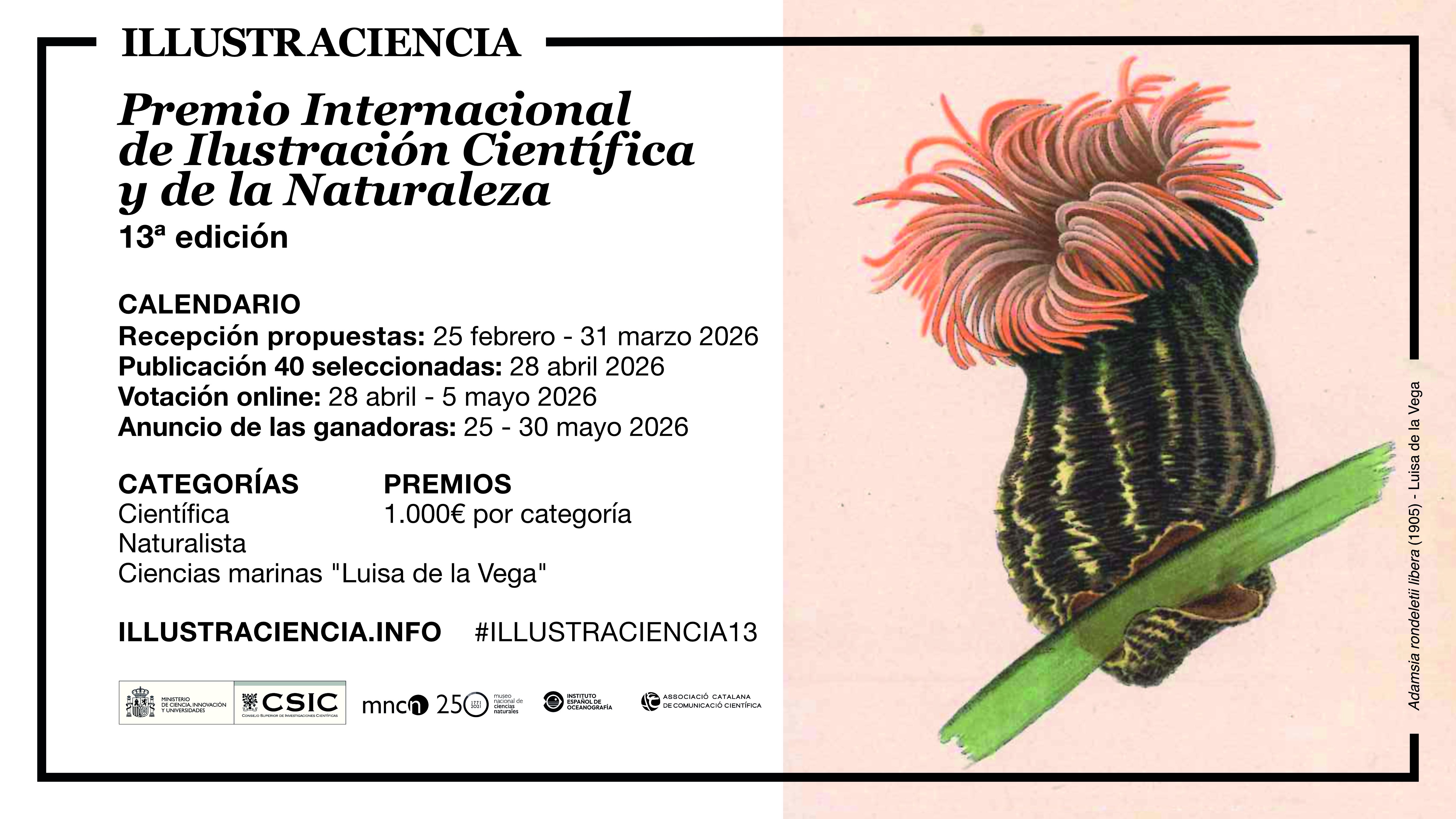 ILLUSTRACIENCIA Premio Internacional de Ilustración Científica y de la Naturaleza