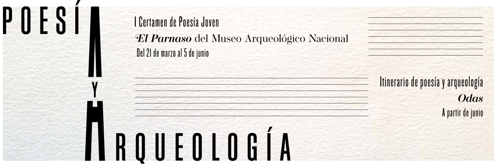 I Certamen de Poesía Joven "El Parnaso" del Museo Arqueológico Nacional