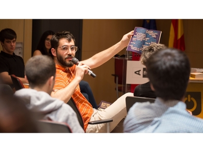 Isidro López-Aparicio y asistentes al Taller RESET sobre proyectos y prácticas s