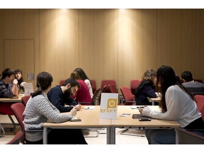 Grupo de trabajo del Taller #3/4 en la Sala Amadís