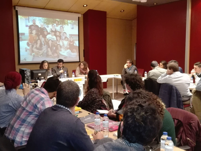 El subdirector del Injuve, Octavio Martinez, en un momento del encuentro que se celebra en Madrid