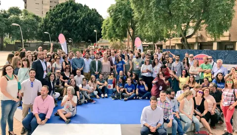 Grupo de participantes en el acto de inauguraci&oacute;n del Encuentro Nacional 