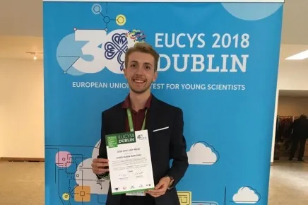 Gin&eacute;s Mar&iacute;n en el en el Certamen Europeo de J&oacute;venes Investigadores 2018