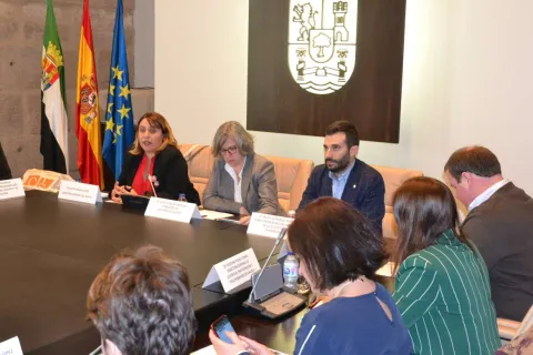 Ruth Carrasco se dirige a los asistentes a la reunión del Consejo Interterritorial de Juventud