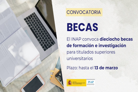 Imagen Becas de formación e investigación para titulados superiores. INAP