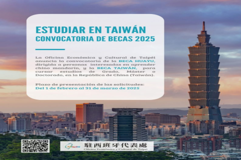 Imagen Becas Taiwán 2025 para estudios de grado, máster o doctorado