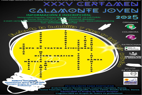 Imagen XXXV Certamen Nacional “Calamonte Joven 2025”