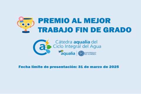 Imagen Premios Mejor TFG Cátedra Aqualia Ciclo Integral del Agua