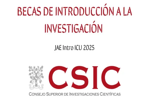 Becas de introducción a la investigación "JAE Intro ICU 2025". 1º Convocatoria