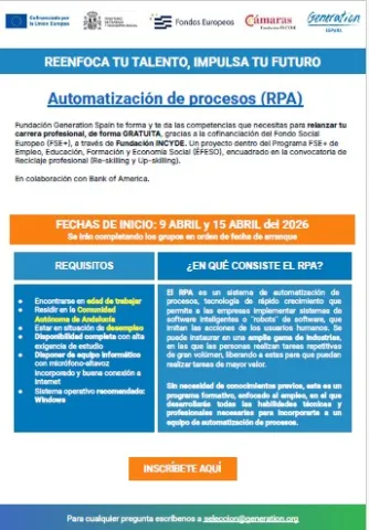 Reenfoca Tu Talento, Impulsa Tu Futuro, Automatizaci&oacute;n de Procesos