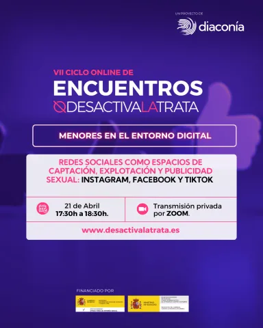 VII ciclo online de encuentros, Redes sociales como espacios de captaci&oacute;n y explotaci&oacute;n
