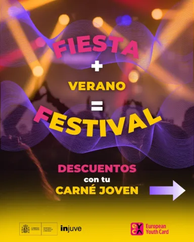 Fiesta + Verano = Festival. Descuentos con tu Carn&eacute; Joven