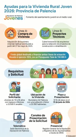 Ayudas para la vivienda rural joven 2026: Palencia