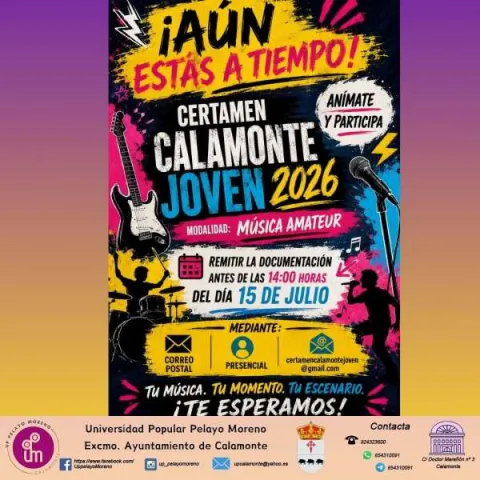 poster aun esta a tiempo de calamonte joven
