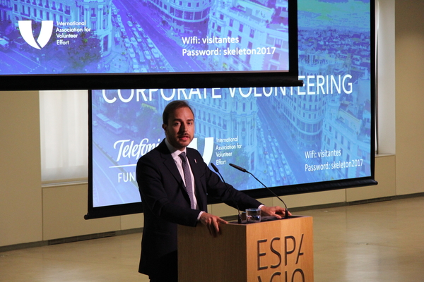 Javier Dorado, director del Instituto de la Juventud, en el acto de clausura de la Conferencia Europea de IAVE