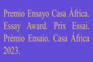 Imagen 14ª Convocatoria de los Premios de Ensayo Casa África