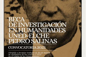 Imagen Beca de Investigación en Humanidades UNED-Elche Pedro Salinas Convocatoria 2023