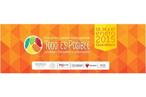 Logo del II Encuentro Juvenil Internacional 'Todo es Posible', Querétano 2015