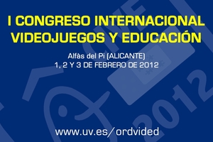 Cartel del I Congreso Internacional Videojuegos y Educación